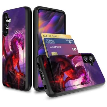 Imagem de Vobber Capa para Galaxy A16 5G, capa tipo carteira escondida com compartimento para cartão TPU à prova de choque e policarbonato capa protetora de camada dupla para Samsung Galaxy A16 5G 6,7 polegadas