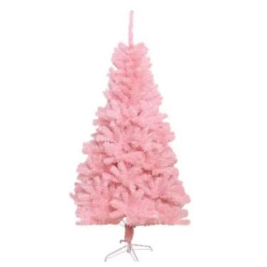 Imagem de Árvore de Natal Rosa, Pinheiro Natalino Decorativo, 150cm de Altura, 200 Galhos