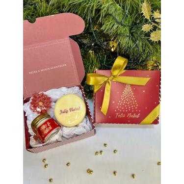 Imagem de Kit de Natal Magia Sabonete Vegetal e Mini Vela Perfumada Presente