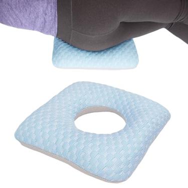 Imagem de Almofada de donut para escaras nas nádegas, almofadas de cama para bumbum, travesseiro de alívio de pressão para dormir e sentar, travesseiro de cóccix de abertura em forma de O, travesseiros de