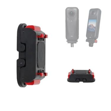 Imagem de ZLYLVRC Base de expansão magnética de liberação rápida de liga de alumínio compatível com câmera esportiva panorâmica Insta360 X4 Air (liga de alumínio)