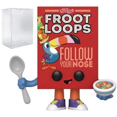 Imagem de Ad Icons: Kelloggs - [Froot] Loops Cereal Box Funko Pop! Vinyl Figure (Bundled with Compatible Pop Box Protector Case)