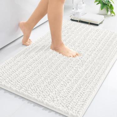 Imagem de Tapete de banho Arotive Luxury Chenille Extra Macio Absorvente 90x60cm