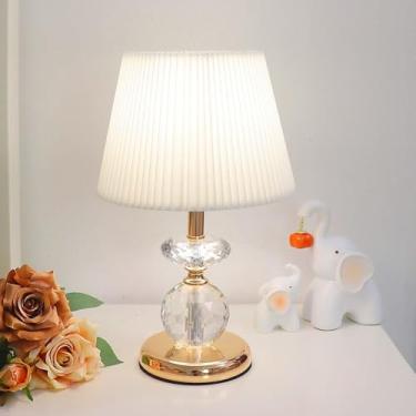 Imagem de Luminária de mesa contemporânea de cristal LED, estilo moderno e criativo, para sala de estar, escritório, casa de campo, hotel, quarto, mesa de cabeceira (Estilo 2)