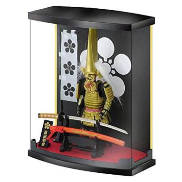 Imagem de Samurai Figura Armor A9 Maeda Toshiie, caixa transparente à prova de poeira, altura 21 cm, com Katana Real (Espada), para uso no escritório, sala de estar, o melhor presente para pessoas que gostam de um ninja e Bushido