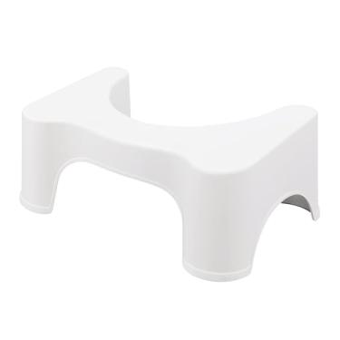Imagem de Banquinho Auxiliar Ergonômico para Vaso Sanitário – Apoio de Pés Antiderrapante para Postura Saudável no Banheiro | Storeasy