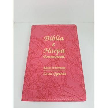 Imagem de Bíblia Sagrada Luxo Letra Gigante com Harpa Promocional - Biblia Sagra