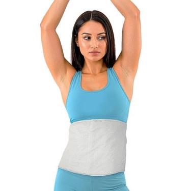 Imagem de Cinta Térmica Abdominal Elétrica Santa Clara 110V ou 220V, Branco, 220