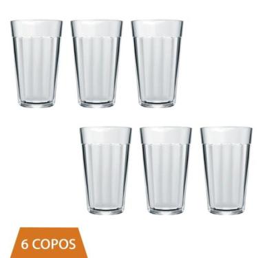 Imagem de Conjunto Com 6 Copo Americano Long Drink 345ml Vidro Nadir - NADIR FIG
