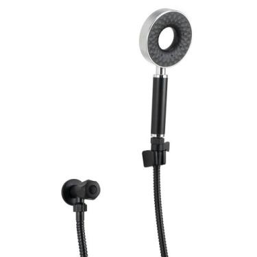 Imagem de Ducha Higienica ABS Preto Fosco 3 Jatos com Registro Redondo 14 de Vol