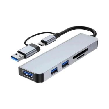 Imagem de Hub USB 3.0 Tipo-C De Alta Velocidade 8 Em 2, Estação De Acoplamento A