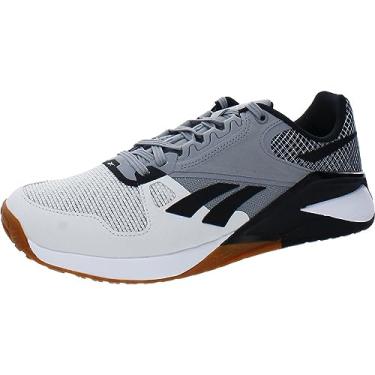 Imagem de Reebok Unissex Nano 6000 Cross Trainer, Cinza puro/preto, 5.5 Women/4 Men