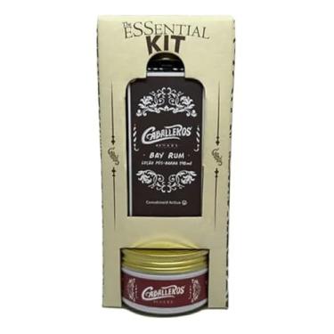 Imagem de Kit Essential Caballeros (Bay Rum 140ml + Firm Pomade 110g + Caixa Presente)
