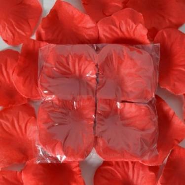 Imagem de 1000 peças de flores artificiais – flores de seda, rosas vermelhas, arranjos florais falsos para casa de banho, escritório, mesa, centro de mesa, prateleira, decoração de casamentos