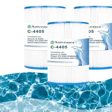 Imagem de Savener Filtro de spa C-4405 substitui Unicel C-4405, Filbur FC-2387, PRB25SF-PAIR, Marquis 20342, R172464, APCC7062, CMP 25392-000-100, 17-2464, 817-5010, Rainbow DSF 500 Filtro para banheira de