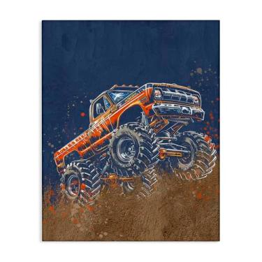 Imagem de Stupell Industries Arte de parede em tela My Jam Monster Truck, design de Kim Allen, 76 x 61 cm