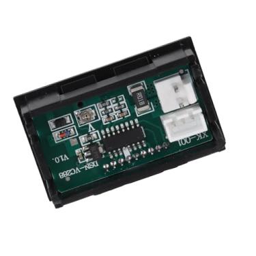 Imagem de Voltímetro Digital LED Voltímetro Digital Vermelho e Azul DC0 a 100V Aplicável para Monitoramento de Tensão Material ABS (10A)