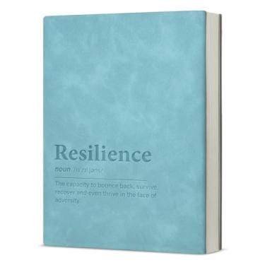 Imagem de QYCFDXD Cadernos inspiradores de definição de resiliência – faculdade, diário inspirador positivo para mulheres e homens, caderno de anotações de trabalho e diário
