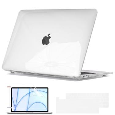 Imagem de Seanai Capa compatível com MacBook Pro de 13 polegadas para Touch Bar 2022-2016 M2 M1 A2338 A2289 A2251 A1706 A1989 A2159, capa rígida de plástico, capa de teclado, película de tela, plugue de poeira