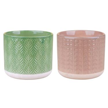 Imagem de Cachepot Cazza Flower em Cerâmica 6cm - Item Sortido