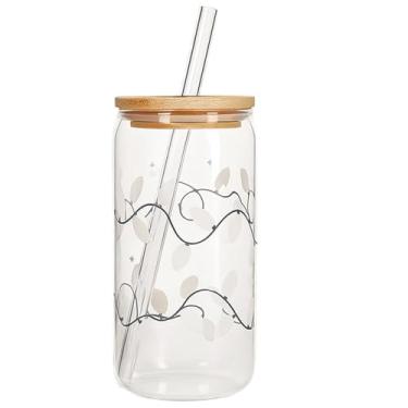 Imagem de Copo de vidro de Natal, caneca que muda de cor com desenhos divertidos para crianças e adultos - Copo temático de férias sensível ao calor para café, cerveja, leite, suco, cappuccino - para Natal