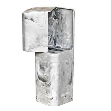 Imagem de Porta Escovas e Creme Dental | com Encaixe Adesivo porta escova de dente Organizador para Banheiro Sem Obra, Prático e Resistente(CARRARA)