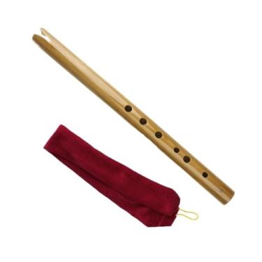 Imagem de Flauta de bambu vintage profissional para iniciantes flauta 6 furos G Tune instrumento musical chinês tradicional