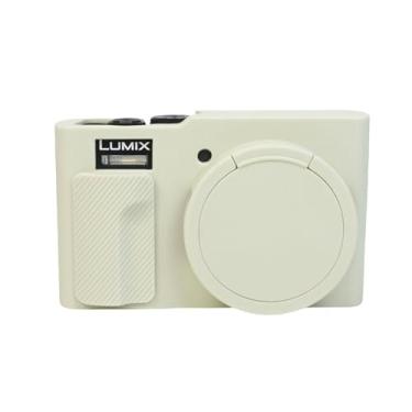 Imagem de TZ99, capa protetora de silicone macio, ultrafina, leve para câmera Panasonic Lumix DC-TZ99 (off-white)