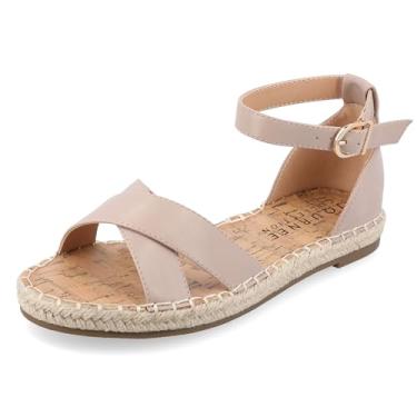 Imagem de Journee Collection Womens Lyddia Espadrille Flat Sandals Taupe 6.5 Medium WOMENS US