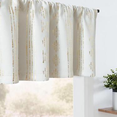 Imagem de Cortina Valance Boho Jinchan 132x41 cm Geométrico Dorado
