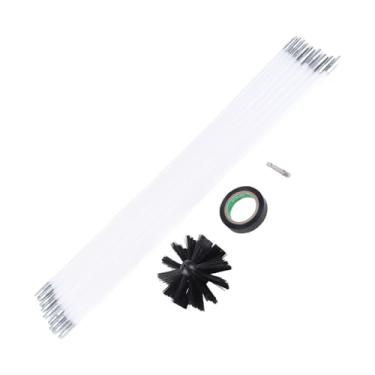 Imagem de YWBL-WH Kit Completo de Limpeza de Ventilação de Secador Extensível Flexível, Acessório de Broca, PP Resistente Ao Calor, Escovas de Limpeza de Parede Interna de Tubo de chaminé, Adequadas para