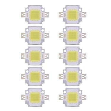 Imagem de Generic Suporte de Alumínio de Qualidade 10pcs 10W LED SMD Chip COB Lâmpada Brilhante Branco Quente/frio para Holofotes Domésticos (#01)