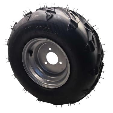 Imagem de ZTDZZH Rodas de pneus esquerdos prata 16×8-7 com aro para quadriciclo TAO TAO 50-125cc ATV Go-Kart ATV.