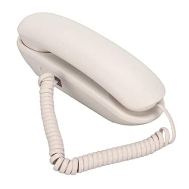 Imagem de Generic Telefone Fixo Com Fio, Função Mudo Rediscagem Plug and Play Som Claro Botões Grandes Telefone de Parede para Hotel para Casa (#12)