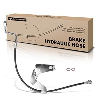 Imagem de A-Premium Mangueira hidráulica de freio de passageiro dianteiro compatível com modelos Ford selecionados - Para F-250 Super Duty 2008-2009, para F-350 Super Duty 2007-2009, 4WD - Substituir