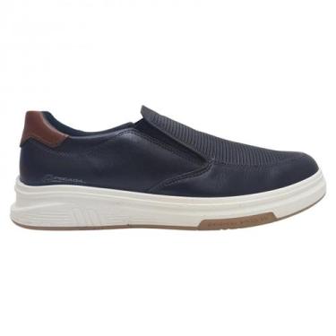 Imagem de Sapatênis Em Couro Estiloso Masculino Pegada 112303, Preto, 40