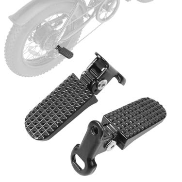 Imagem de IUVWISN EBike Pegs de passageiro compatível com Ridstar Q20 Lectric Xp4 Jetson Bolt Pro Wallke H9 AWD Hurley Big Swell Rad Power, pedais traseiros antiderrapantes de liga de alumínio dobráveis para