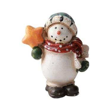 Imagem de predolo Linda estatueta natalina, decoração de Natal, enfeite de mesa, peça central, pequena decoração de resina, Style C