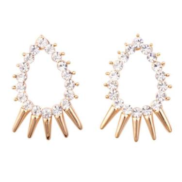 Imagem de Brinco Strass Gota BC2964 - Akasaki, Dourado