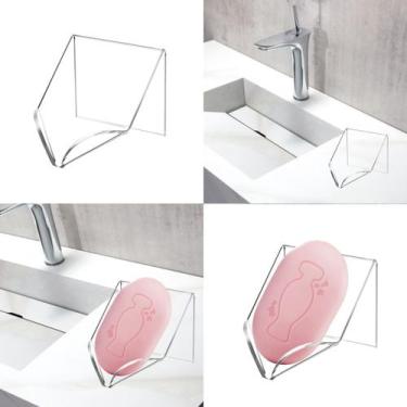 Imagem de Kit 5 Saboneteira Porta Sabonete Pia Cuba Banheiro Lavabo Luxo Decoraç