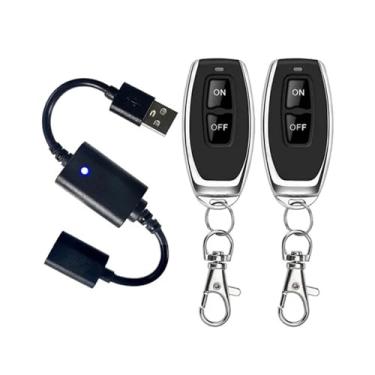 Imagem de Interruptor de controle remoto sem fio DC 5V interruptor de alimentação USB botão liga/desliga modelo de interruptor para faixa de luz LED USB acessório ferramenta elétrica (P30-2)