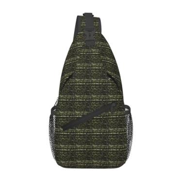 Imagem de SKKNT Bolsa transversal com estampa de camuflagem digital militar masculina e feminina mochila transversal transversal para viagem uso diário caminhadas