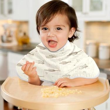 Imagem de CEBUGI Panos para Arrotar Musselina para Bebês 56 x 28 cm Toalhas de Bebê Absorventes Macias Cacto Algodão Arrotar Trapos para Bebês Meninos e Meninas 1 Pacote