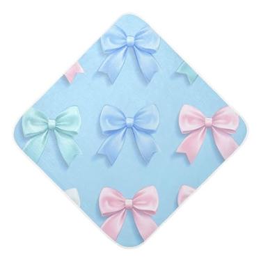 Imagem de STAYTOP Toalhas de bebê fofas de musselina com capuz, toalha de banho super macia, toalhas de banho absorventes para banho de recém-nascido unissex 76 x 76 cm