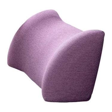 Imagem de harayaa Almofada de encosto para poltrona, almofada macia de apoio lombar, de espuma para apoio costas para assento, casa, cadeira de escritório, Tolet