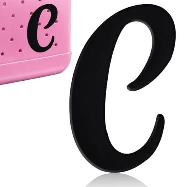 Imagem de CTOHN Berloques de letras para bolsa Bogg, acessórios decorativos de inserção de letras do alfabeto para bolsa de praia, Plástico, Sem Pedra Preciosa