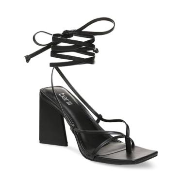 Imagem de Bar III Auroraap escarpin feminino de couro sintético com salto cone, Preto liso, 42