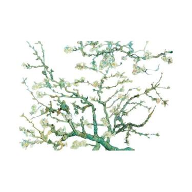 Imagem de Pintura Em Tela De Paisagem Do Mar Com Flores De Íris E Céu Estrelado 