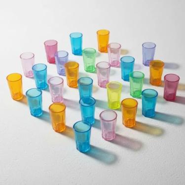 Imagem de Conjunto 50 Brinquedinhos: Mini Brinquedo Plástico Nacional Kit Lembrancinha Mimo Prenda Sacolinha Surpresa Festas (50 Copinhos Color)