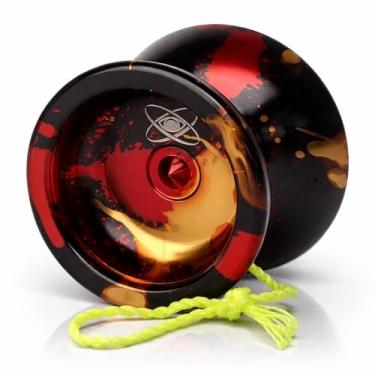 Imagem de Yoyo King Watcher Metal Professional Yoyo with Ball Bearing Axle and Extra String (Volcano)